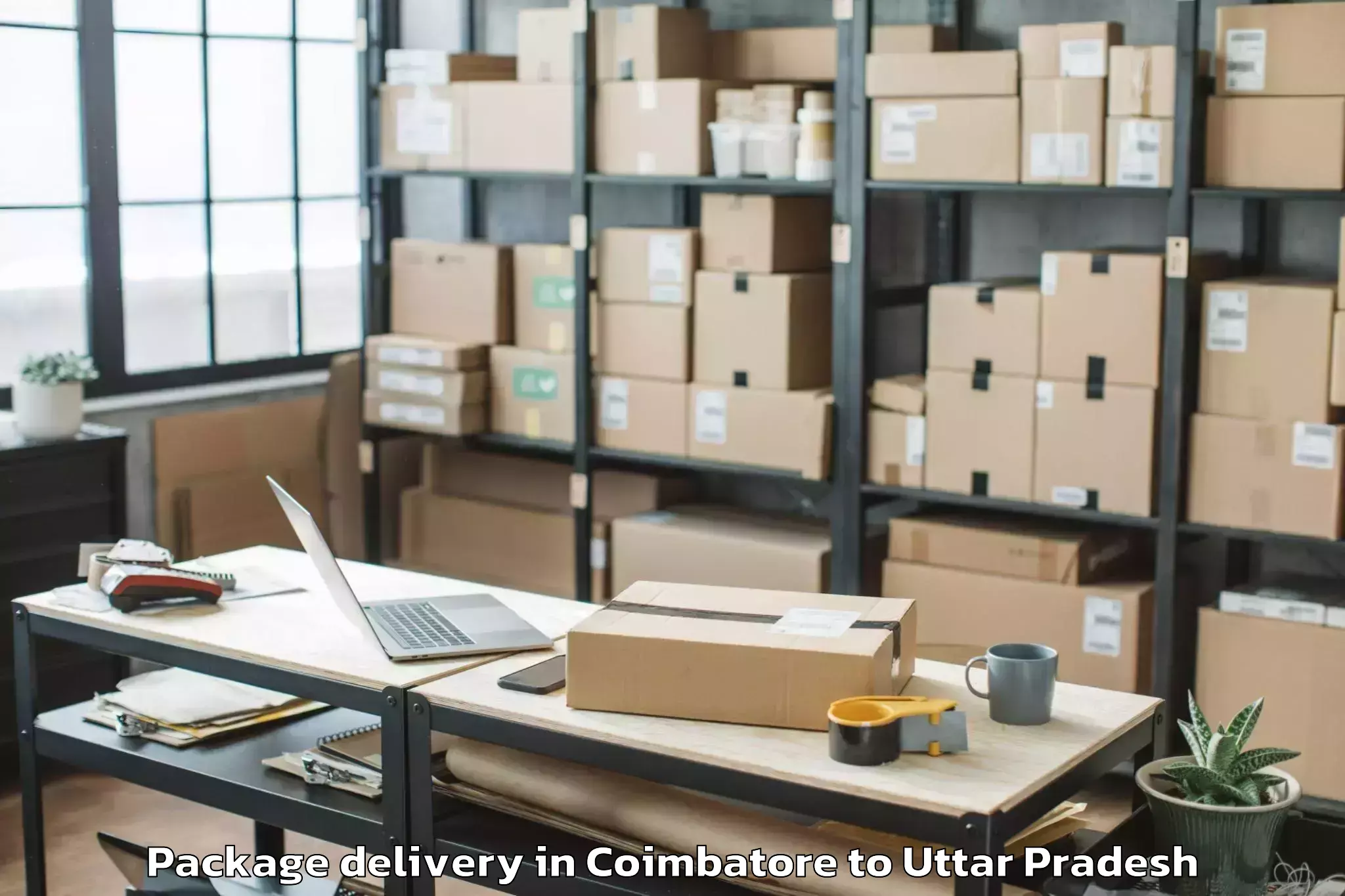 Trusted Coimbatore to Varanasi Package Delivery